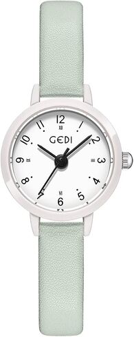 CARLIEN Women's Small Cute Simple Easy to Read Analog Quartz Watches Candy Colors PU Leather Strap Classic Fashion Ladies Wrist Watch Waterproof in Saudi Arabia