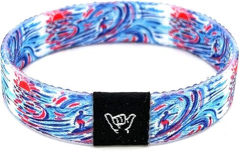 Hang Loose Bands - Coastal Surfer Beach Bracelet for Men, Women & Teens - Comfy Summer - Boho Reversible Wristband- Surfer Dude| Medium: 7.5" length (for large wrists) in Saudi Arabia