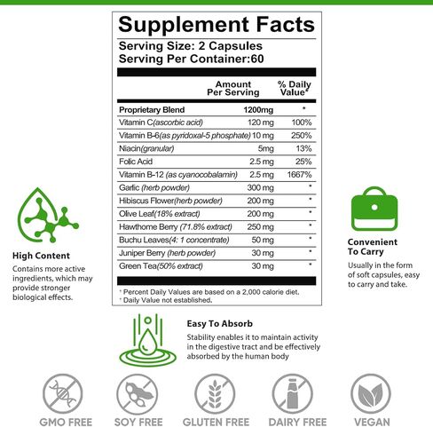 Tinnitus Relief for Ringing Ears Supplement 1200MG,Supports Hearing Loss & Ear Health- Help Ringing in The Ears & Tinnitus Symptoms,120 Capsules(60-Day Supply) in Saudi Arabia