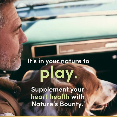 قلب حيوي متطور من Nature's Bounty مع CoQ10 + مغنيسيوم، مضاد للأكسدة، يدعم ضغط الدم الصحي، الكوليسترول، الدورة الدموية، تركيبة ثلاثية المفعول، CoQ10، مكمل مغنيسيوم، 60 كبسولة هلامية in Kuwait
