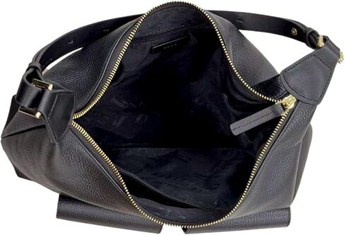 ELLE Full-Grain Leather Shoulder Bag Large Hobo Handbag Adjustable Strap | 2 Front Pockets in Saudi Arabia