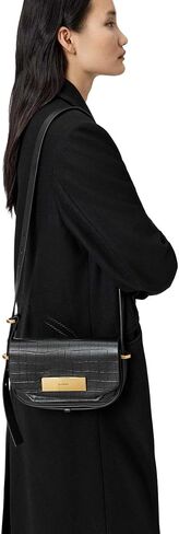 AllSaints Etta Croc Xbody W569XD Black One Size in Saudi Arabia
