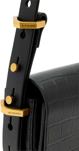 AllSaints Etta Croc Xbody W569XD Black One Size in Saudi Arabia