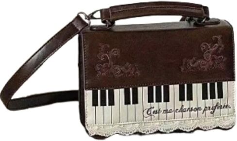 Y2K Vintage Grunge Piano Purse Women Emo Gothic Handbags Shoulder Funky 2000s Alt Shaped Guitar Bags in Saudi Arabia