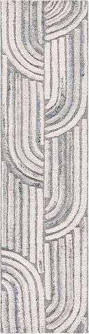 SAFAVIEH Kilim Collection Runner Rug - 2'3" x 9', Dark Grey & Ivory, Handmade Mid-Century Modern Deco Wool, Ideal for High Traffic Areas in Living Room, Bedroom (KLM653G) in Kuwait