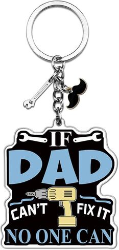 Dad Keychain From Daughter Son Best Dads Ever Gifts Birthday Gifts Papa Grandpa Grandfather Stepdad Acrylic Cool Dad Gift From Daughter Son in Saudi Arabia