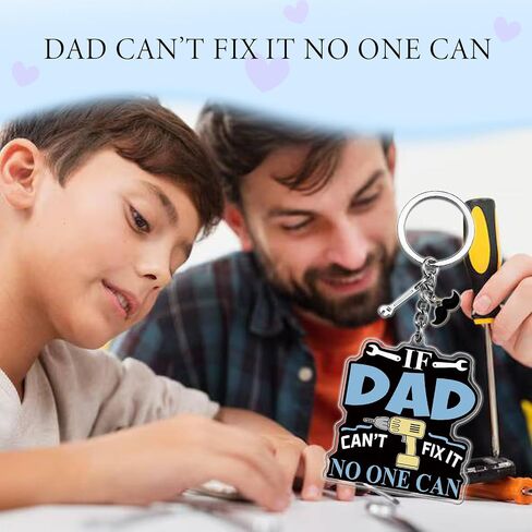Dad Keychain From Daughter Son Best Dads Ever Gifts Birthday Gifts Papa Grandpa Grandfather Stepdad Acrylic Cool Dad Gift From Daughter Son in Saudi Arabia