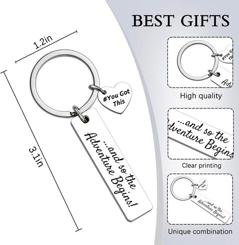 Congratulations Gifts for Women Men Promotion Gifts Congratulation Keychain New Beginning Gift for Friends Coworkers Farewell Going Away New Job Retirement Gift for Woman Congratulations Keyring in Saudi Arabia