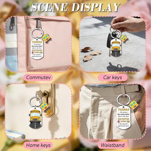 Bus Driver Appreciation Gifts For Men Women School Bus Driver Keychain Thank You Gifts For Back To School College First Day Of Schools End Of Year Christmas Birthday Gift Jewelry in Kuwait