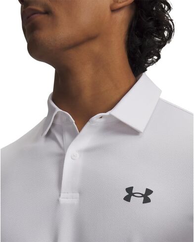 قميص بولو للجولف Matchplay للرجال من Under Armour، (100) أبيض / / رمادي داكن، 3X-Large Tall in Kuwait