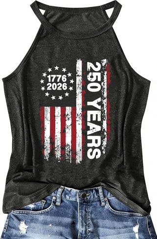 Halter Tank Tops for Women Boho Racerback Tank Tops Beach Vacation Graphic Tee Summer Sleeveless Camisole T-Shirts in Saudi Arabia