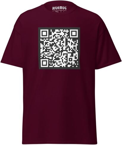 تي شيرت NX Show Me Them Titties Funny Scannable QRCode بأكمام قصيرة للجنسين in Kuwait