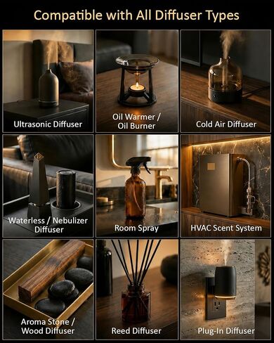 Hotel Diffuser Oil Inspired by Tokyo Peninsula – Fragrance & Essential Oil Blend for Waterless & Cold Air Diffusers – Sansho, Lemon, Sandal – Long-Lasting Aroma – Aromatherapy – 4 Fl Oz Glass Bottle in Saudi Arabia