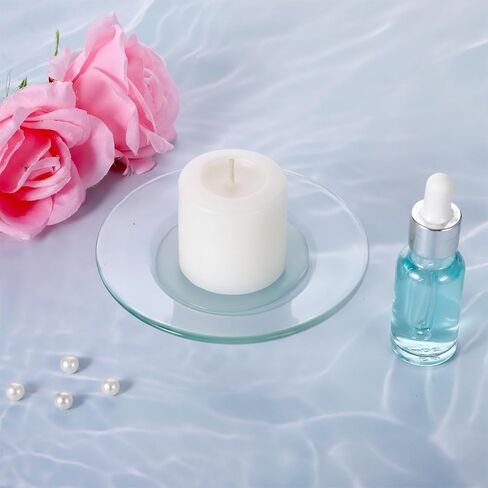 Wax Warmer Replacement Dish 4.7in Replacement Oil Warmer Dish Glass Candle Warmers Plate Wax Melt Liners for Therapy Lamp Electric Lamps Tray Waxes Melt Liner Oil Warmers in Saudi Arabia