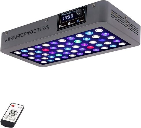 VIPARSPECTRA التحكم في الموقت عكس الضوء 165 واط LED حوض السمك ضوء الطيف الكامل لنمو الشعاب المرجانية البحرية خزان الأسماك LPS/SPS in Kuwait