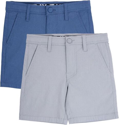 X RAY 2 Pack Boys (2T - 18) Regular Fit Stretch Chino Golf Short, Kids Flat Front Casual Dress Shorts in Kuwait