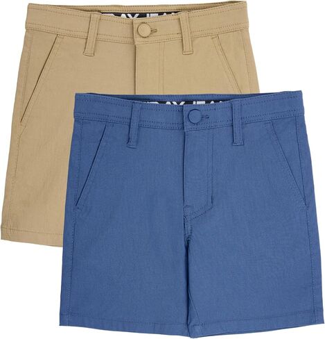 X RAY 2 Pack Boys (2T - 18) Regular Fit Stretch Chino Golf Short, Kids Flat Front Casual Dress Shorts in Saudi Arabia