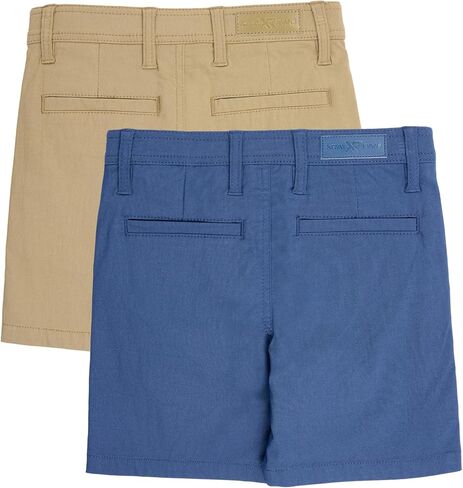 X RAY 2 Pack Boys (2T - 18) Regular Fit Stretch Chino Golf Short, Kids Flat Front Casual Dress Shorts in Saudi Arabia