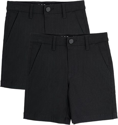 X RAY 2 Pack Boys (2T - 18) Regular Fit Stretch Chino Golf Short, Kids Flat Front Casual Dress Shorts in Saudi Arabia