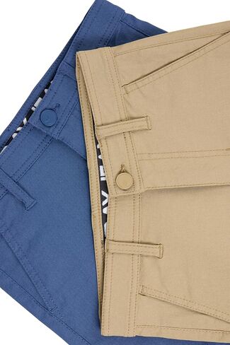 X RAY 2 Pack Boys (2T - 18) Regular Fit Stretch Chino Golf Short, Kids Flat Front Casual Dress Shorts in Saudi Arabia