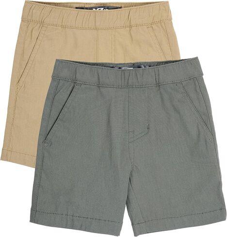 X RAY 2 Pack Boys (2T - 18) Regular Fit Stretch Chino Golf Short, Kids Flat Front Casual Dress Shorts in Saudi Arabia