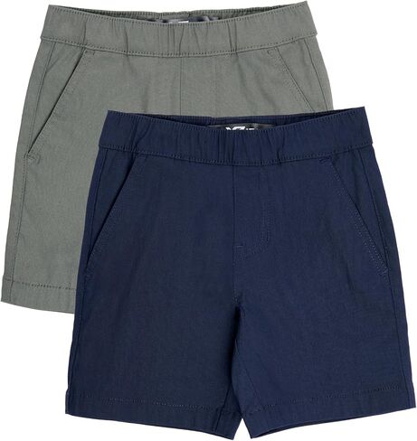 X RAY 2 Pack Boys (2T - 18) Regular Fit Stretch Chino Golf Short, Kids Flat Front Casual Dress Shorts in Saudi Arabia