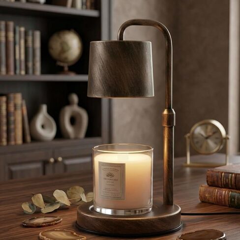 Candle Warmer Lamp with Timer for Yankee Candles, Black Wax Warmer with Dish for Wax Melts, House Warming Gifts New Home Kitchen Office Dorm Room Fall Decor, Birthday Gifts (Bronze) in Kuwait
