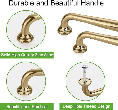 SAILING 10 Pack Cabinet Handles-5"/128mm Screw Spacing Champagne Bronze Furniture Hardware Handles for Kitchen Cabinets Bedroom Dresser Wardrobe Cabinet Pulls in Saudi Arabia