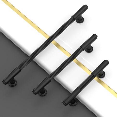 Asidrama 10 Pack 5 Inch(128mm) Matte Black Cabinet pulls Kitchen Cabinet Handles, Cabinet Pulls Kitchen Cabinet Hardware for Cupboard Drawer Pulls 2304 in Saudi Arabia