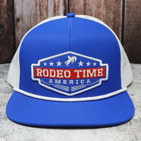 Rodeo Time Dale Brisby Patriot Rope Cap Adjustable Snapback Hat Blue/White in Saudi Arabia