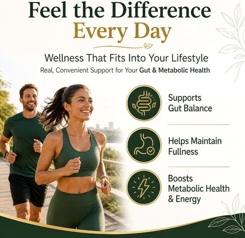 GLP‑1 Advanced Synbiotic – 12‑in-1 Formula with Akkermansia, Berberine & Polyphenols – Premium Daily Supplement – 60 Capsules in Saudi Arabia