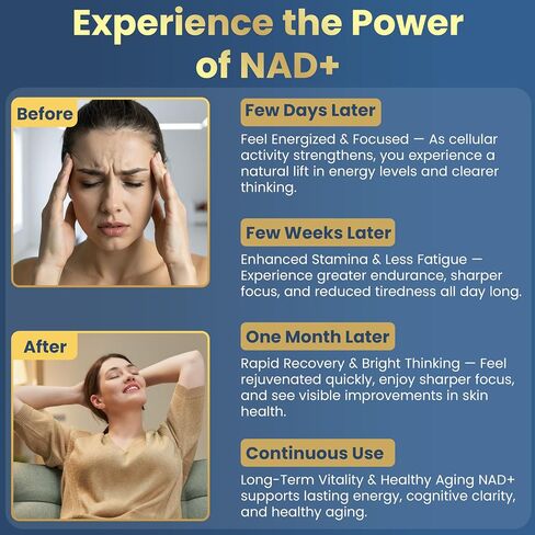 StrongVit NAD Resveratrol Supplement for Women & Men. Support Cellular Health, Energy + Healthy Aging. High Potency Blend, Plus Third-Party Lab Tested in USA (60 Capsules) in Kuwait