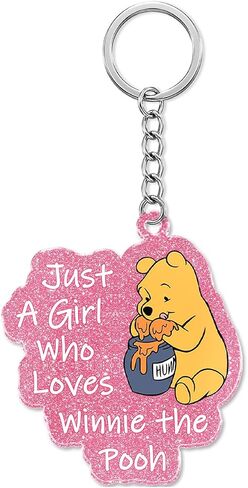 Cute Pooh Bear Keychain, Pooh Bear Gifts for Besties Coworkers Women, Cute Keychain for Bag Purse Keys, Friendship Gifts in Kuwait