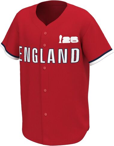 Outerstuff FIFA World Cup 2026 Mens Short Sleeve Button Front Baseball Jersey in Saudi Arabia