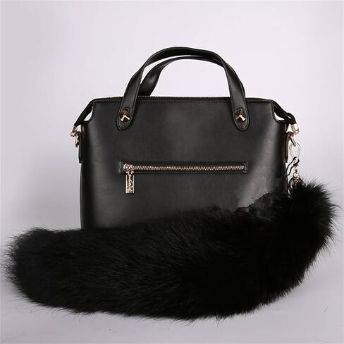 Fluffy Faux Fox Tail Fur Keychain Wolf Therian Tail Keyring Halloween Cosplay Party Costume in Saudi Arabia