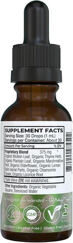 Dr. Green Mom D-Congest Kids - Organic Kids Sinus Support Drops | Drug-Free Herbal Supplement for Children's Stuffy Nose, Nasal & Respiratory Health | USDA Organic, Non-GMO in Saudi Arabia
