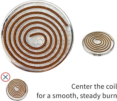 I H INCENSE HOUSE+ – Indo-LaoShan Sandalwood Incense Coil · 48 Coils · 3.5–4 Hours · Daily & Ritual Use · Metal Mesh Incense Holder Included · IDLS4H in Saudi Arabia