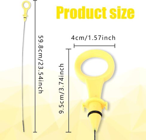 55201 Magnetic Oil Dipstick for Inverter Generators, Silver Aluminum Magnetic Oil Dipstick with M18-2.5 Threading, Oil Dipstick Dip Stick Compatible with Wen/Predator/Yamaha in Kuwait