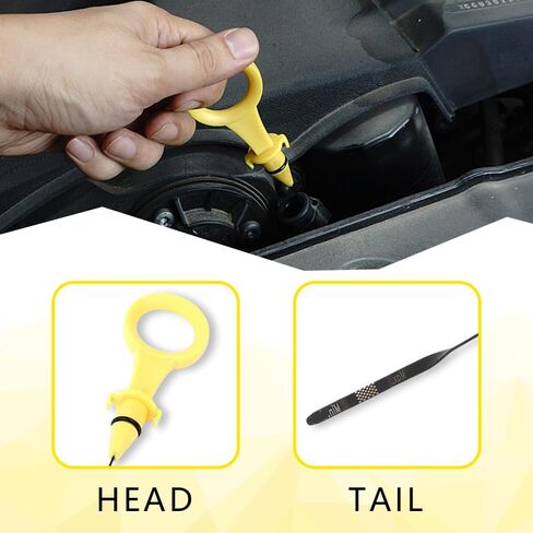 55201 Magnetic Oil Dipstick for Inverter Generators, Silver Aluminum Magnetic Oil Dipstick with M18-2.5 Threading, Oil Dipstick Dip Stick Compatible with Wen/Predator/Yamaha in Kuwait