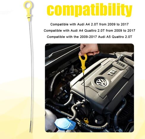 55201 Magnetic Oil Dipstick for Inverter Generators, Silver Aluminum Magnetic Oil Dipstick with M18-2.5 Threading, Oil Dipstick Dip Stick Compatible with Wen/Predator/Yamaha in Kuwait