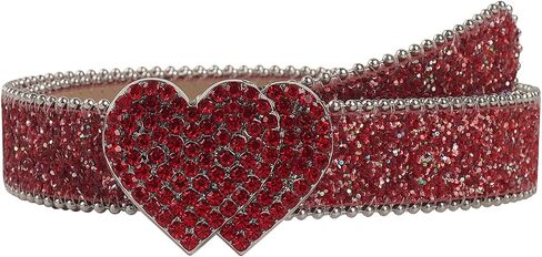 Glitter Western Belt for Women Rhinestone Belts Cowgirl Style Bling Bling Diamond Belts Y2K Sparkly Belt for Jeans in Saudi Arabia