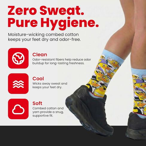 PYVOT Artist Series Creature Pack 3-Pack, Premium Mythical and Sci-Fi Crew Socks for Men and Women, Alien Invaders, Bigfoot Trails and Wotto Artist Designs, Combed Cotton, Heavy Cushion, 3 Pairs in Kuwait