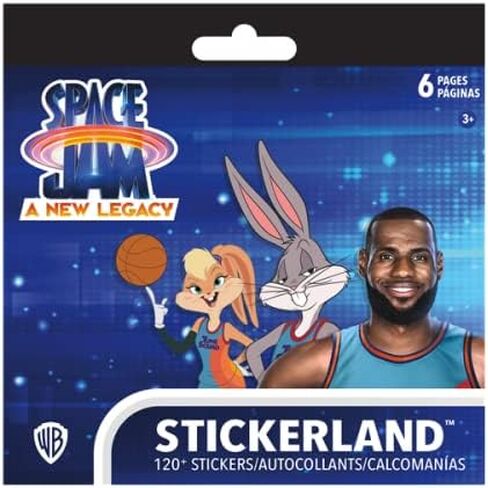 WARNER BROS PICTURES Space Jam Tune Squad Socks Set - Bundle with 4 Pairs of Tune Squad Basketball Crew Socks One-Size Fits All Plus Stickers | Space Jam Apparel Gift Set for Men, Women in Saudi Arabia