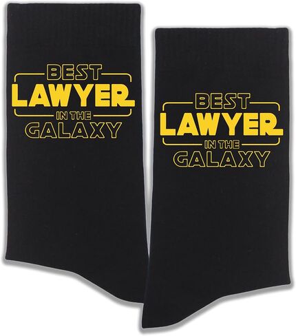 Funny Lawyer Socks, Novelty Legal Crew Socks for Attorneys, Law Students, Paralegals, Justice Gift Socks in Saudi Arabia