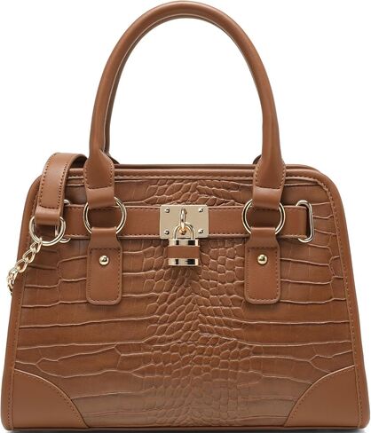 GEMIU Women's Crocodile Embossed Handbags Top Handle Satchel Purse Shoulder Bag Premium PU Leather Hobo Bag Work Bag in Kuwait