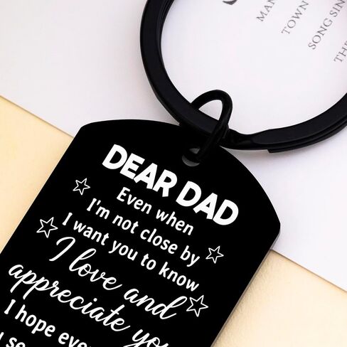 Fathers Day Dad Gifts from Daughter Son Best Dad Ever Gifts I Love You Keychain for Daddy Papa Father Birthday Valentines Day Gift for Dad Men Grandpa in Saudi Arabia