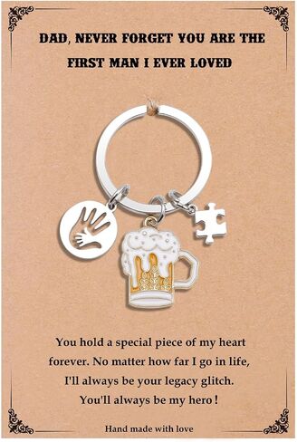 Dad Keychian Christmas Gifts for Dads Father Stepdad Bonus Dad Stuff from Daughter Bonus Step Son in Law Key Ring Card Sentimental Valentines Day Gifts Fathers Day Birthday Stocking Stuffers Gift in Saudi Arabia