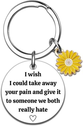 Get Well Gifts For Women Keychain Surgery Recovery Thinking Of You Gifts For Women Get Well Soon Sunflower Gift For Woman I Wish I Could Take Away Your Pain in Saudi Arabia