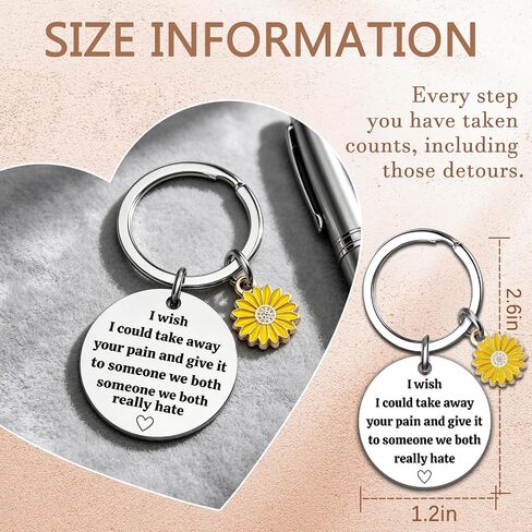 Get Well Gifts For Women Keychain Surgery Recovery Thinking Of You Gifts For Women Get Well Soon Sunflower Gift For Woman I Wish I Could Take Away Your Pain in Saudi Arabia