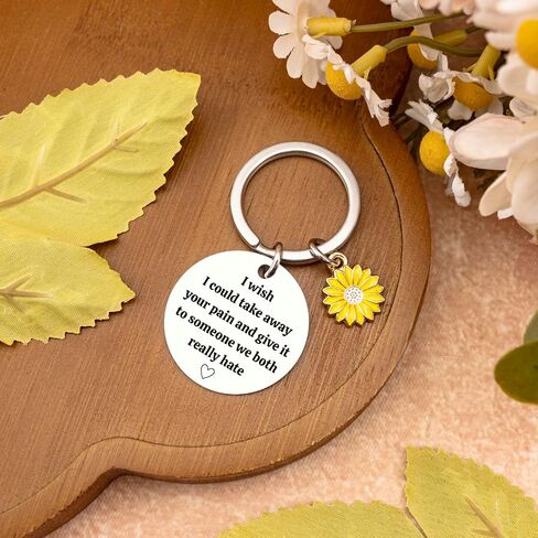 Get Well Gifts For Women Keychain Surgery Recovery Thinking Of You Gifts For Women Get Well Soon Sunflower Gift For Woman I Wish I Could Take Away Your Pain in Saudi Arabia